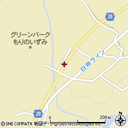 青森県西目屋村（中津軽郡）村市（稲葉）周辺の地図