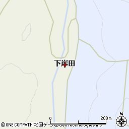 青森県弘前市大和沢下岸田周辺の地図