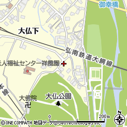 青森県弘前市石川大仏下4-2周辺の地図