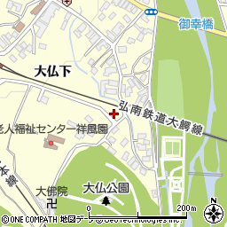 青森県弘前市石川大仏下6-5周辺の地図