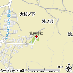乳井神社周辺の地図