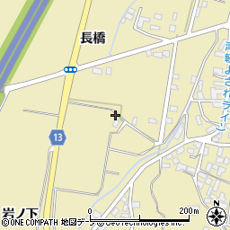 青森県弘前市乳井岩ノ下115周辺の地図