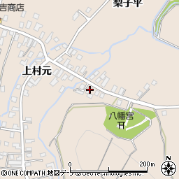 青森県弘前市大沢上村元43-1周辺の地図