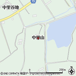 青森県五戸町（三戸郡）上市川（中里山）周辺の地図