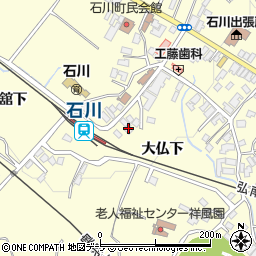 青森県弘前市石川大仏下31周辺の地図