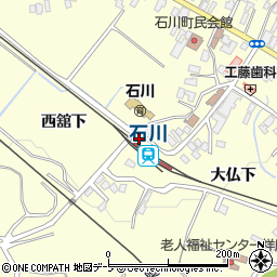 青森県弘前市石川大仏下36周辺の地図