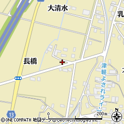 青森県弘前市乳井大清水70周辺の地図