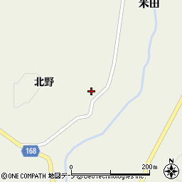 青森県十和田市米田北野17周辺の地図