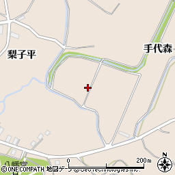 青森県弘前市大沢手代森116周辺の地図