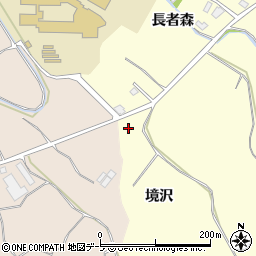 青森県弘前市石川境沢周辺の地図