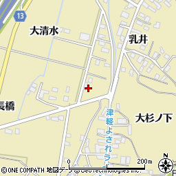 青森県弘前市乳井大清水29周辺の地図
