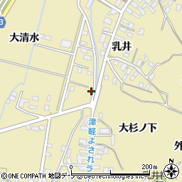青森県弘前市乳井大清水31周辺の地図