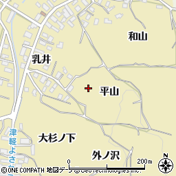 青森県弘前市乳井周辺の地図