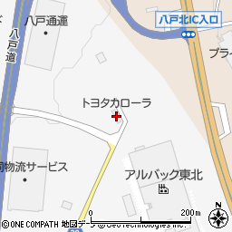 トヨタカローラ周辺の地図