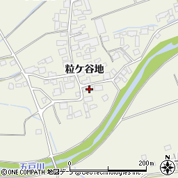 青森県三戸郡五戸町切谷内粒ケ谷地周辺の地図