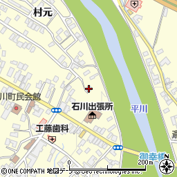 青森県弘前市石川村元1周辺の地図