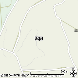青森県弘前市大和沢沢田周辺の地図
