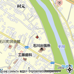 青森県弘前市石川村元2周辺の地図