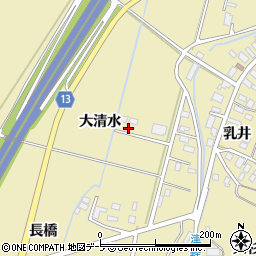 青森県弘前市乳井大清水133周辺の地図