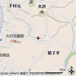 青森県弘前市大沢下村元89周辺の地図