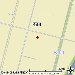 青森県弘前市乳井石田周辺の地図