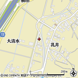 青森県弘前市乳井大清水44-1周辺の地図