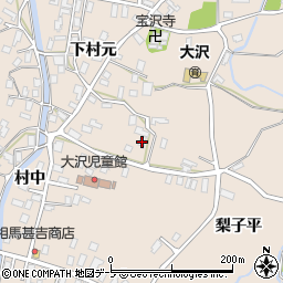 青森県弘前市大沢下村元81-1周辺の地図