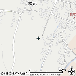 青森県弘前市松木平松元周辺の地図