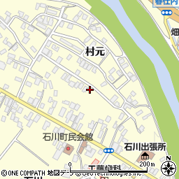 青森県弘前市石川村元9周辺の地図