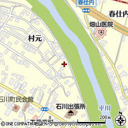 青森県弘前市石川村元26周辺の地図
