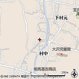青森県弘前市大沢下村元6-2周辺の地図