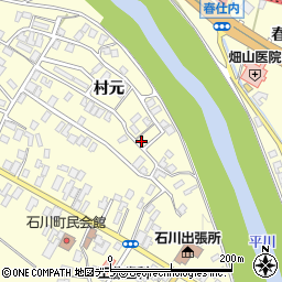 青森県弘前市石川村元36周辺の地図