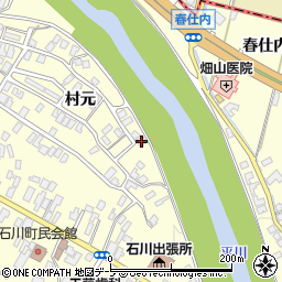青森県弘前市石川村元28周辺の地図
