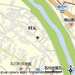 青森県弘前市石川村元50-1周辺の地図