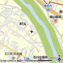 青森県弘前市石川村元47周辺の地図