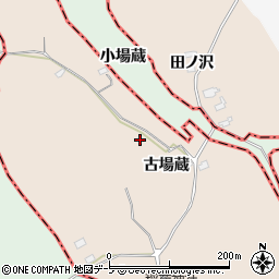 青森県八戸市市川町古場蔵周辺の地図