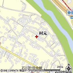 青森県弘前市石川村元12-7周辺の地図