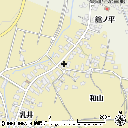 青森県弘前市乳井乳井周辺の地図