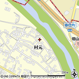 青森県弘前市石川村元72周辺の地図