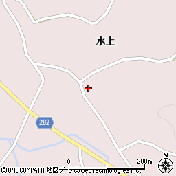 青森県平川市唐竹薬師沢104周辺の地図