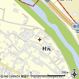 青森県弘前市石川村元74周辺の地図