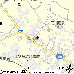 青森県弘前市石川中川原1周辺の地図