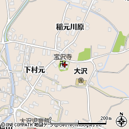 宝沢寺周辺の地図