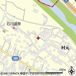青森県弘前市石川村元11周辺の地図