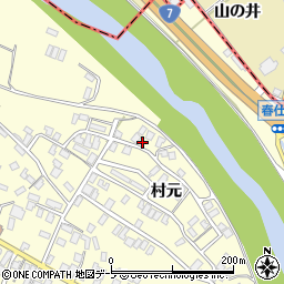 青森県弘前市石川村元93周辺の地図