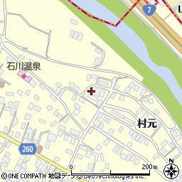 青森県弘前市石川村元85周辺の地図