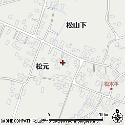 青森県弘前市松木平周辺の地図