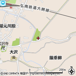 青森県弘前市大沢荒田1周辺の地図