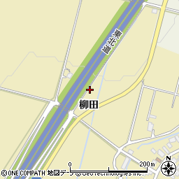 青森県弘前市乳井柳田周辺の地図