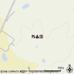 青森県五戸町（三戸郡）切谷内（外大窪）周辺の地図